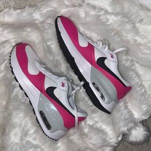 Pink and white Air max